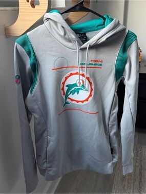 nike grey miami dolphins hoodie